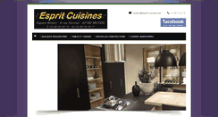 Desktop Screenshot of esprit-cuisines.com