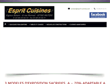Tablet Screenshot of esprit-cuisines.com